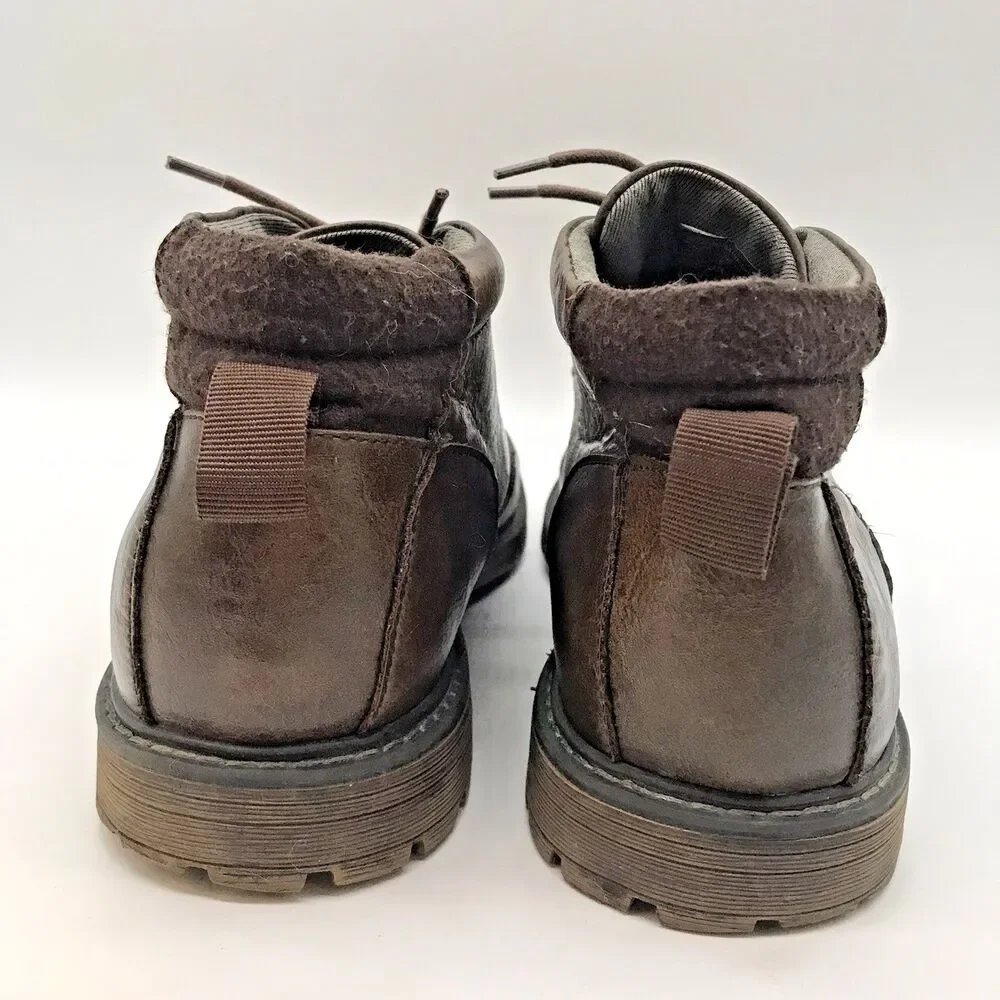 B-52 by Bullboxer Chukka Boots Men’s 11 Brown Leather Lined Lace Up Desert Shoes